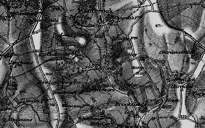 Old map of Bewley Down in 1898