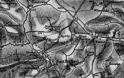 Old map of Narracott in 1895