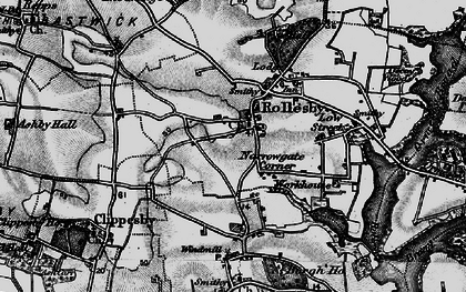 Old map of Narrowgate Corner in 1898
