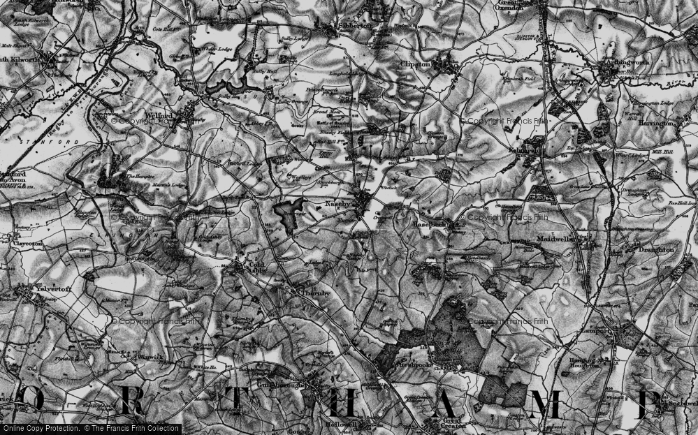 Old Map of Naseby, 1898 in 1898