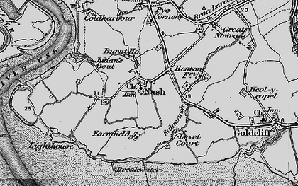 Old map of Nash in 1898