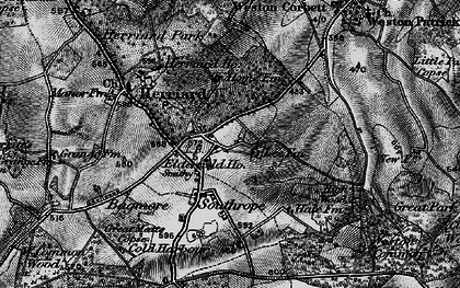 Old map of Nashes Green in 1895