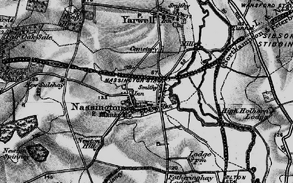 Old map of Nassington in 1898