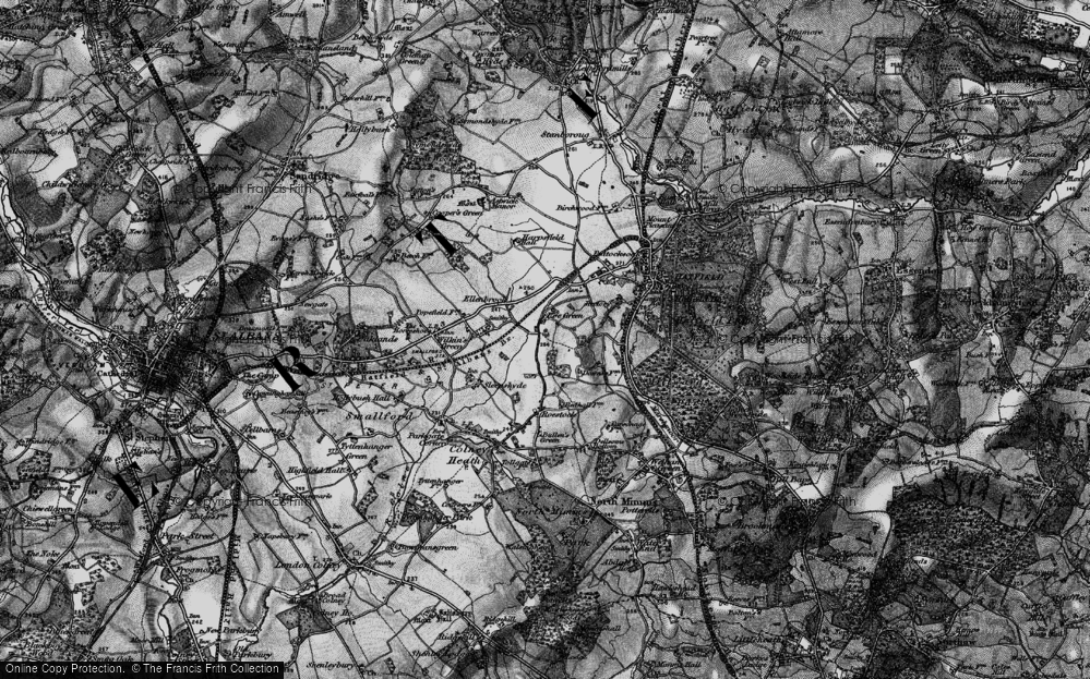 Old Map of Nast Hyde, 1896 in 1896