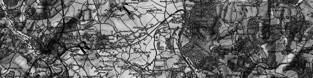 Old map of Nast Hyde in 1896