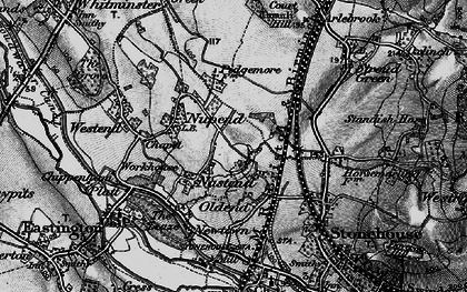 Old map of Nastend in 1896