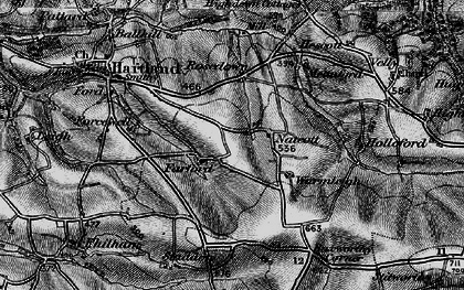 Old map of Natcott in 1896