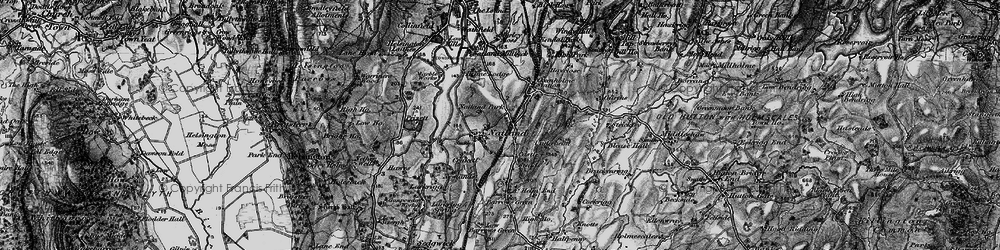 Old map of Natland in 1897