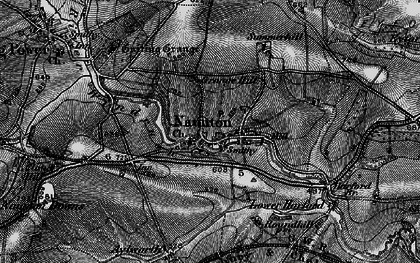 Old map of Naunton in 1896