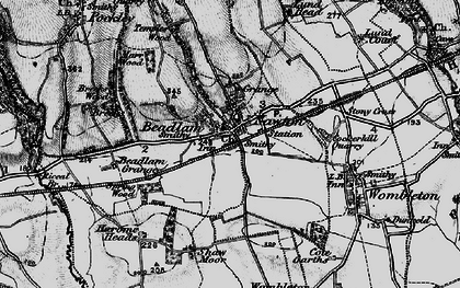 Old map of Boon Woods in 1898