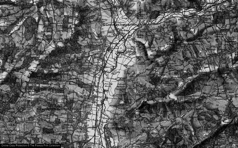 Old Map of Nazeing Mead, 1896 in 1896