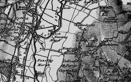 Old map of Nazeing Mead in 1896