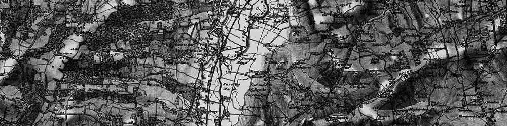 Old map of Nazeing Mead in 1896