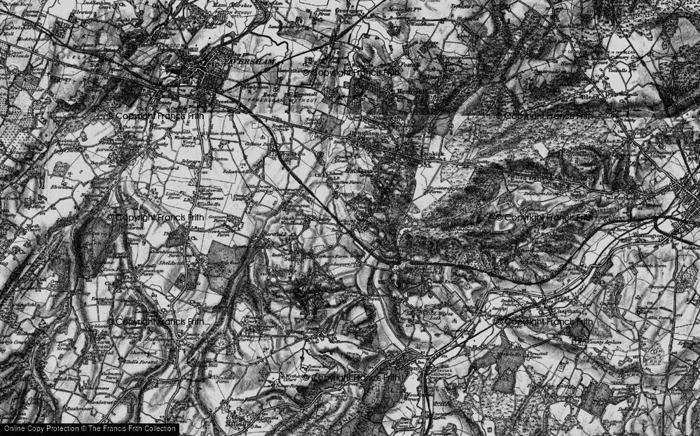 Old Map of Neames Forstal, 1895 in 1895