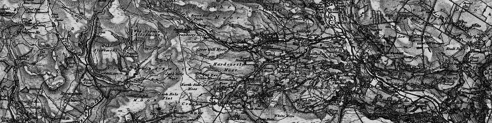 Old map of Burn Edge in 1898