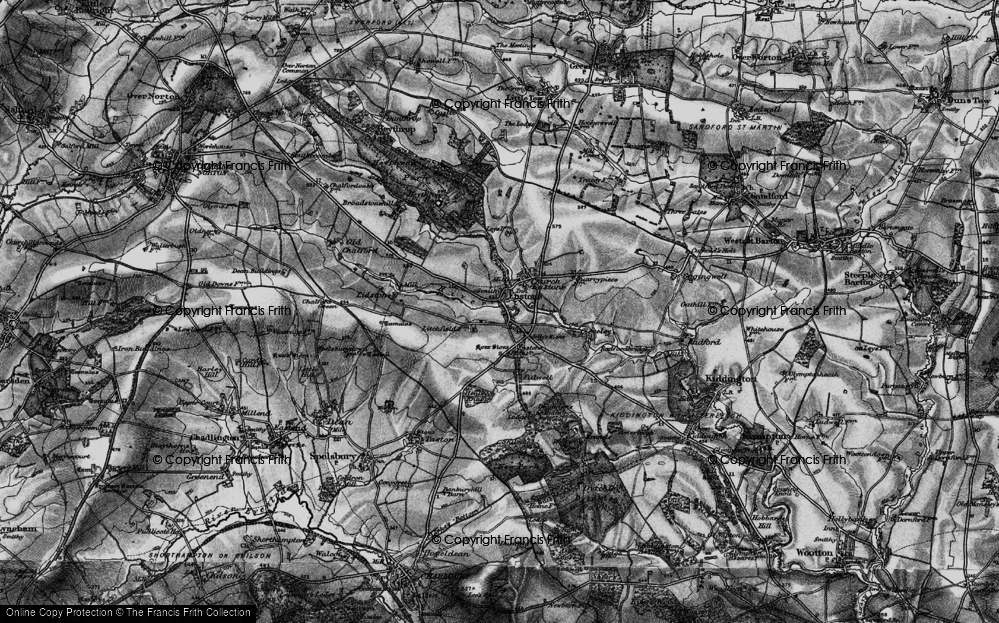 Old Map of Neat Enstone, 1896 in 1896