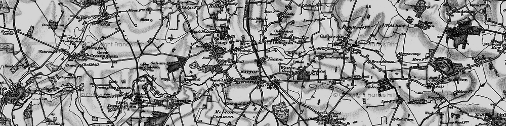 Old map of Neaton in 1898