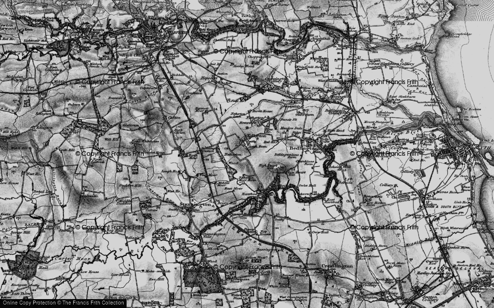 Old Map of Nedderton, 1897 in 1897
