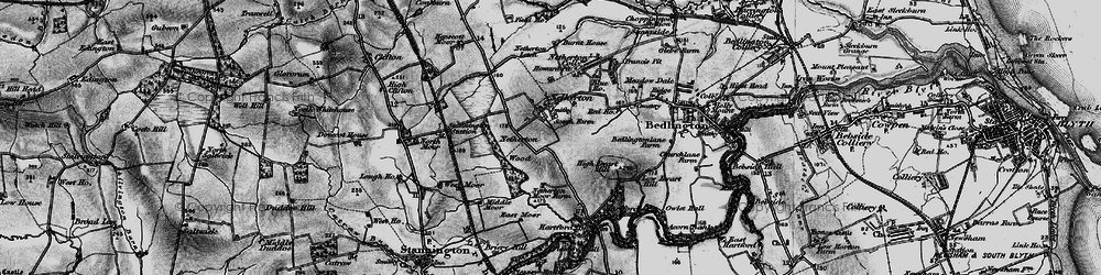 Old map of Nedderton in 1897