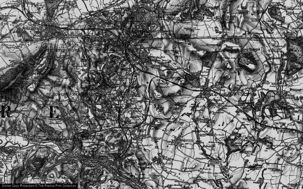 Old Map of Nedge Hill, 1897 in 1897