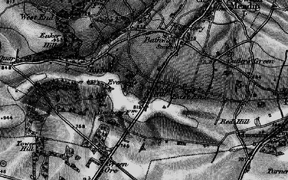Old map of Nedge Hill in 1898