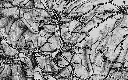 Old map of Nedging in 1896