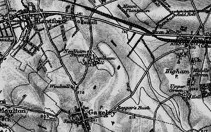 Old map of Needham Street in 1898