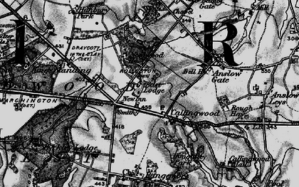 Old map of Needwood in 1898
