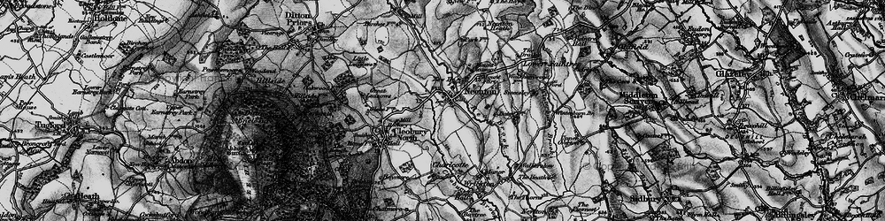 Old map of Neenton in 1899