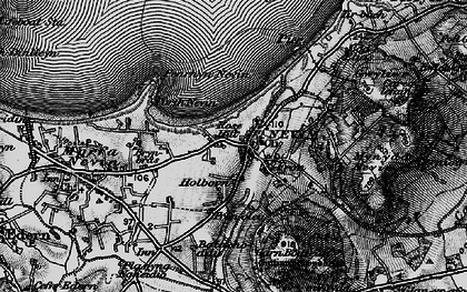 Old map of Nefyn in 1898