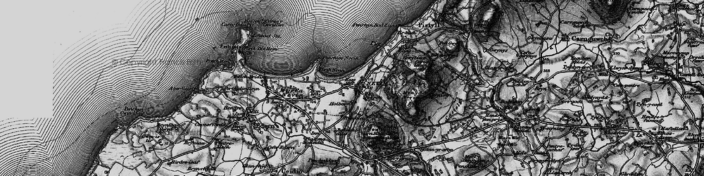 Old map of Nefyn in 1898