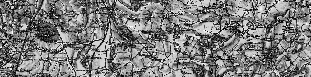Old map of Neight Hill in 1898