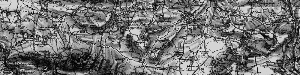Old map of Nempnett Thrubwell in 1898