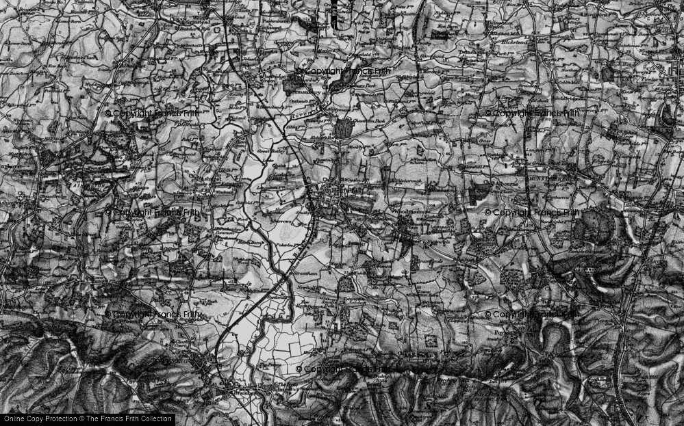 Old Map of Nep Town, 1895 in 1895
