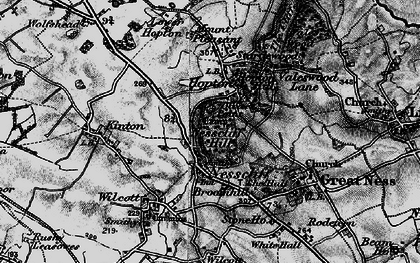 Old map of Nesscliffe in 1899