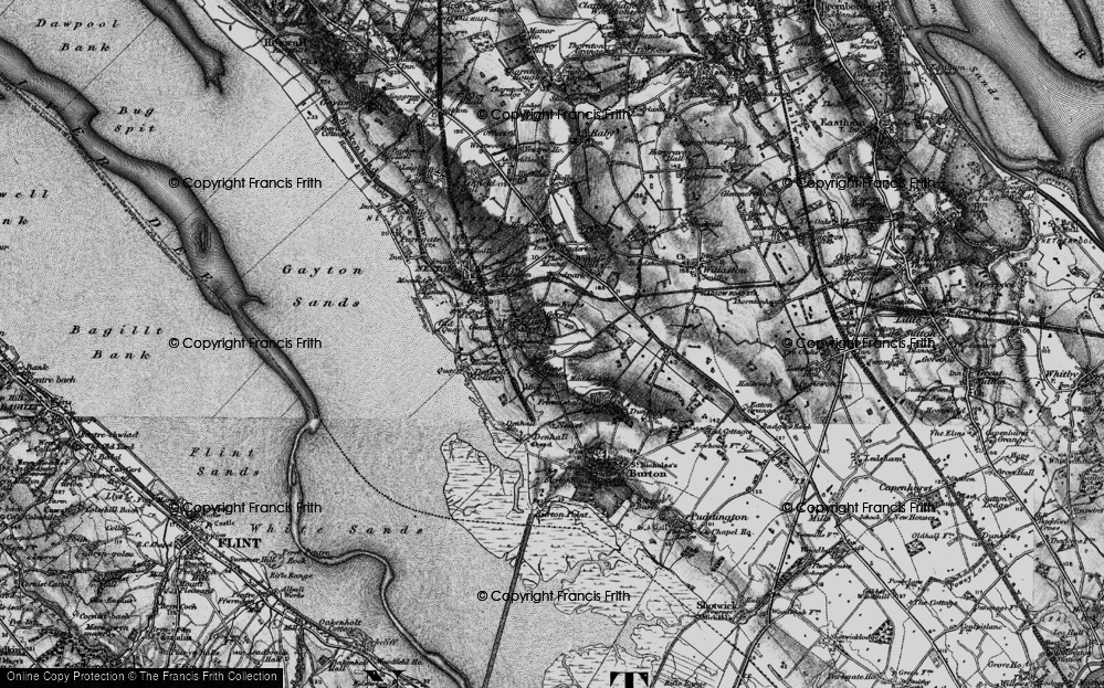 Old Map of Nessholt, 1896 in 1896