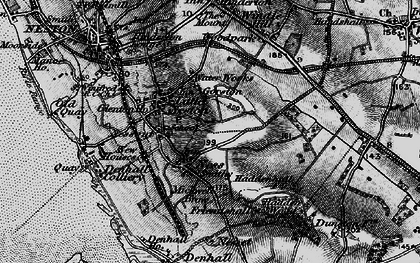 Old map of Nessholt in 1896