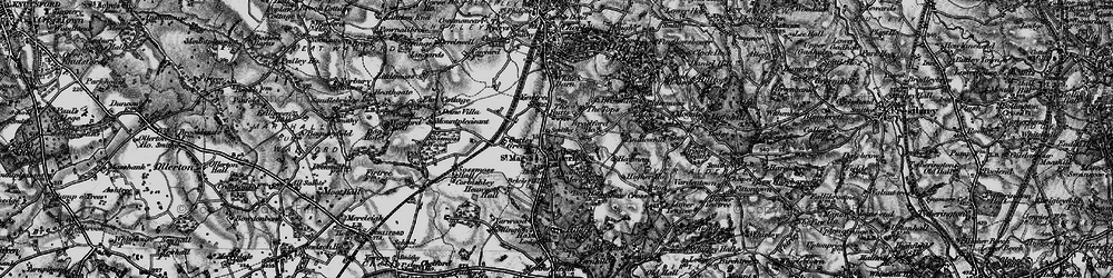 Old map of Nether Alderley in 1896
