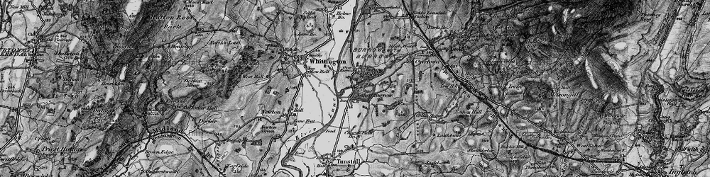 Old map of Nether Burrow in 1898