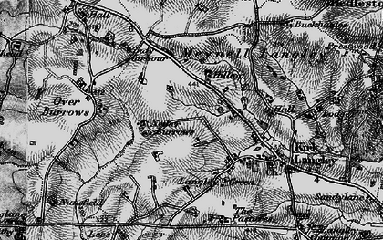 Old map of Buck Hazels in 1897