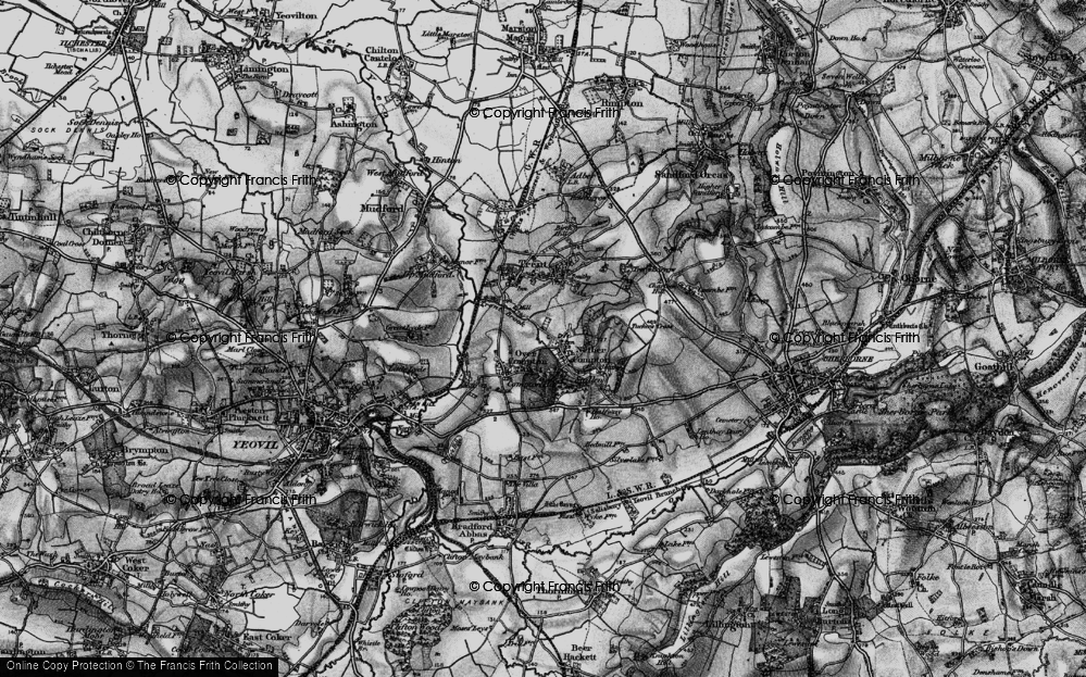 Old Map of Nether Compton, 1898 in 1898