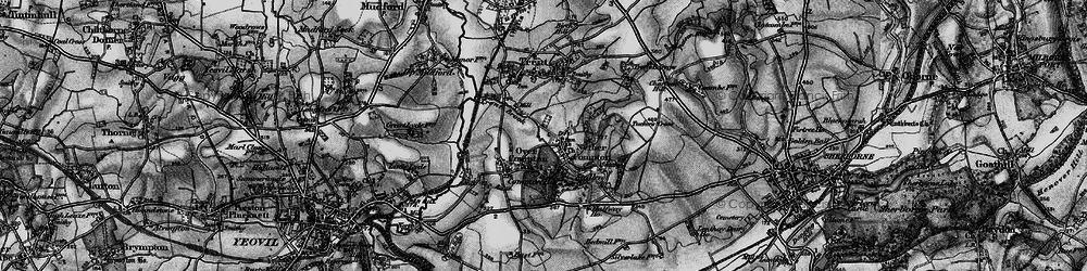 Old map of Nether Compton in 1898