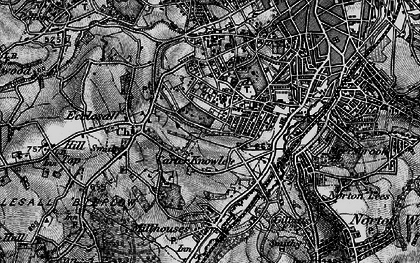 Old map of Nether Edge in 1896