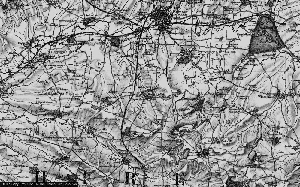 Old Map of Nether End, 1899 in 1899