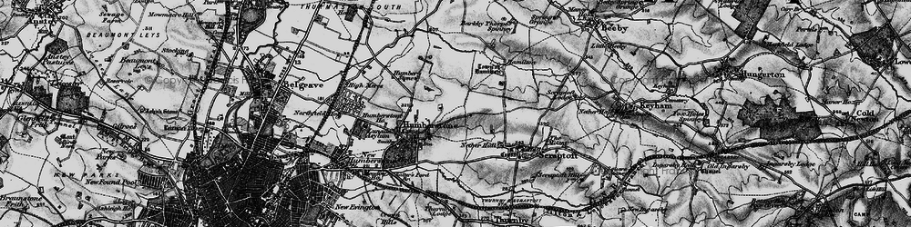 Old map of Hamilton in 1899