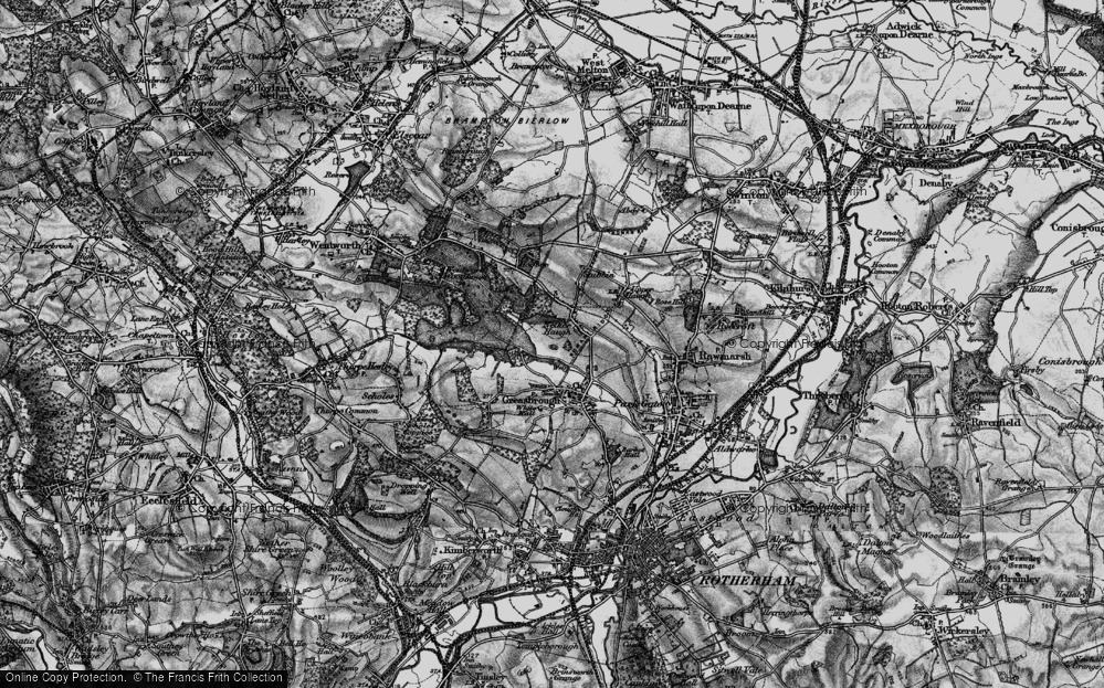 Old Map of Nether Haugh, 1896 in 1896