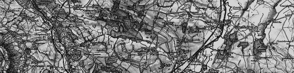 Old map of Nether Haugh in 1896