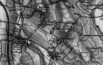 Old map of Nether Headon in 1899