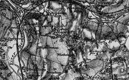 Old map of Buckland Hollow in 1895