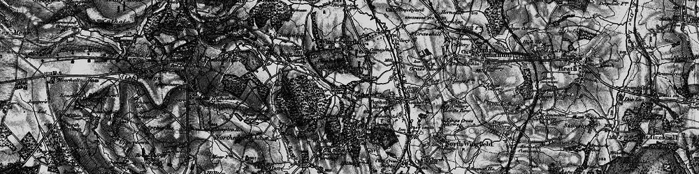 Old map of Nether Moor in 1896